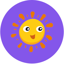 Grafika wektorowa przedstawia Słońce